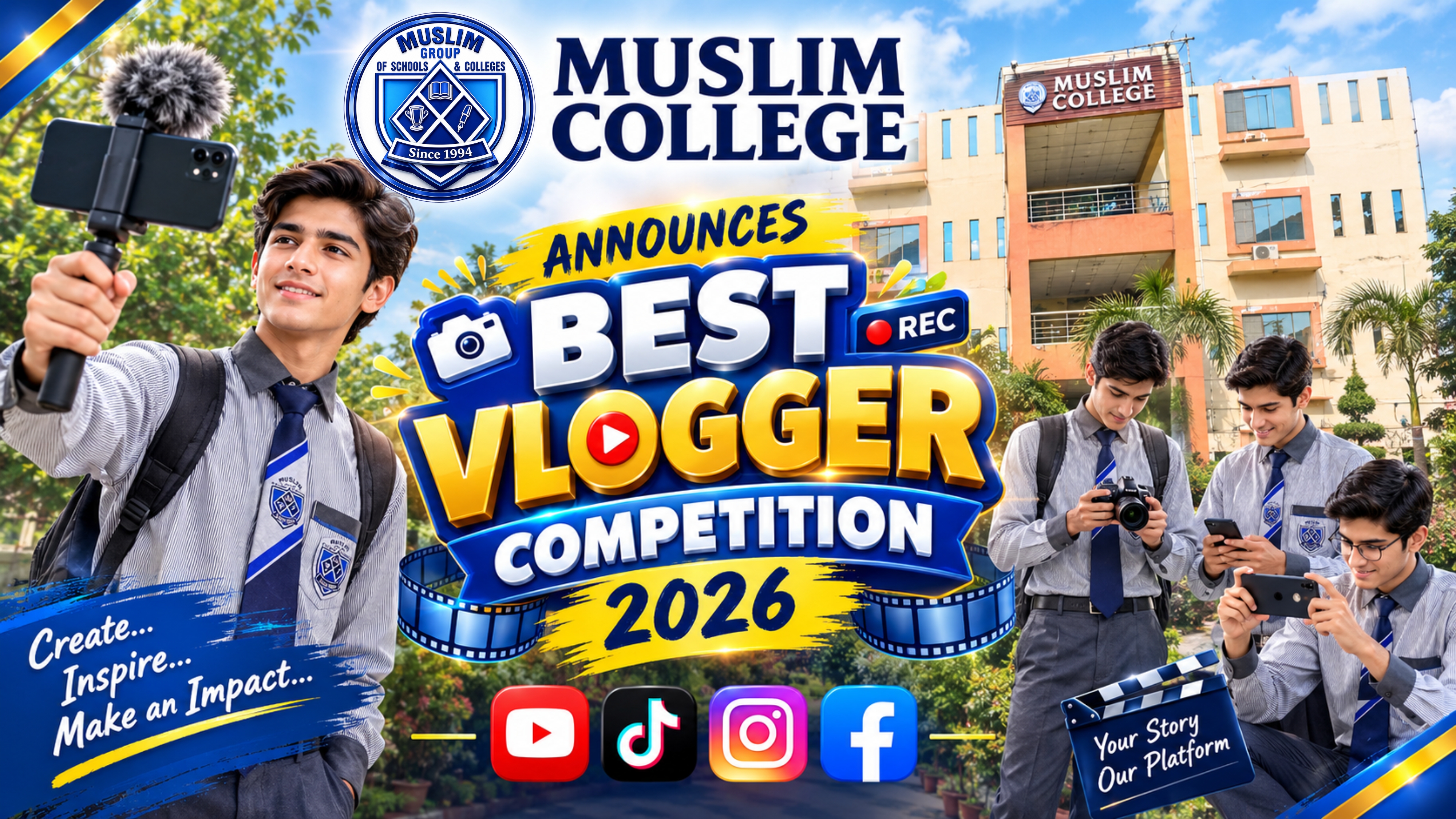 Muslim College Announces Best Vlogger Competition 2026